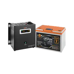 Комплект резервного живлення LP (LogicPower) ДБЖ + літієва (LiFePO4) батарея (UPS W500+ АКБ LiFePO4 820Wh)