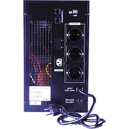 Джерело безперебійного живлення (ДБЖ) SVC SL-3KS-LCD 3000VA [121074] - мініатюра 4