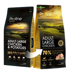 Корм сухий Profine Large Chicken and Potatoes для дорослих собак великих порід, з куркою та картоплею, 12 кг - мініатюра 4