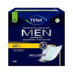 Урологічні прокладки для чоловіків Tena Men Active Fit Level 2, 10 шт. (750796) - мініатюра 2