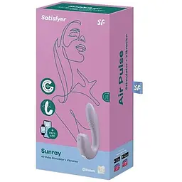 Вакуумний смарт вібратор Satisfyer Sunray Lilac - мініатюра 5