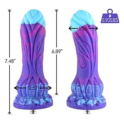 Фалоімітатор Hismith 7.48″ Silicone Dildo HSA140 Monster Series система KlicLok для секс-машин - мініатюра 2