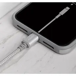 Кабель USB-C to Lightning Moshi Integra Cable Jet Silver 1.2 м (99MO084105) - мініатюра 3