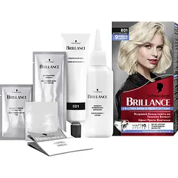 Стійка крем-фарба для волосся Schwarzkopf Brillance 801 діамантовий блондин 142.5 мл - мініатюра 4