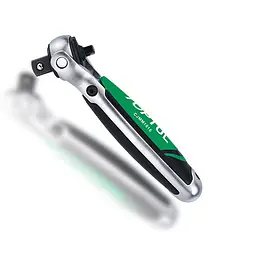 Тріскачка 1/2" з шарніром (360°) 72 зубці укорочена 1/4"х1/2" Toptul hoz0007015