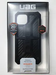 Оригінальний протиударний чохол UAG Monarch для iPhone 13 \| 14 (6.1") Black Carbon (113171114242) - мініатюра 2