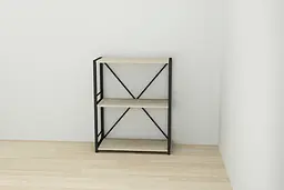 Етажерка 3/60 Ferrum-decor Серії Коннект 73x60x28 чорний ДСП Дуб Сонома 16мм (FRD-104257) - мініатюра 4