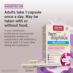 Пробіотики Jarrow Formulas Women's Fem Dophilus 1 млрд 60 капсул - мініатюра 9