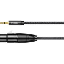 Кабель мультимедійний 3.5mm M to XLR F 2.0m AV182 black Ugreen (20244) - мініатюра 2