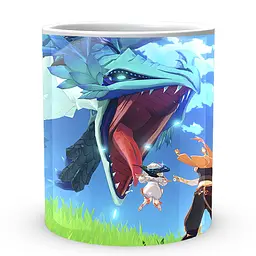 Кухоль GeekLand Genshin Impact Геншин Імпакт Бій проти Довжина GN 02.491 330 мл білий - мініатюра 2