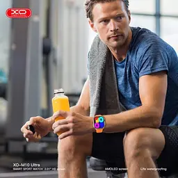 Смарт-годинник XO M10Ultra 9th Wireless Charging Smart Sports Talking Watch Поморанчевий - мініатюра 3