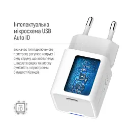 Зарядний пристрій ColorWay GaN Mini 35W PD Port PPS USB-C white (CW-CHS056PD-WT) - мініатюра 10