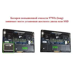 Акумулятор до ноутбука Dell XPS 15-9560 (short) H5H20, 56Wh (4649mAh), 3cell, 11.4V, Li- (A47314) - мініатюра 4