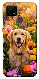 TPU чохол Demsky Flowery labrador для Realme C21