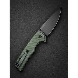 Ніж складаний Sencut Praktisk S24019-3 зелений Micarta, чорне лезо - мініатюра 10