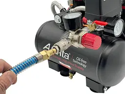 Компресор безмасляний поршневий 3л 220В AUARITA 2-900F3-220 - мініатюра 3