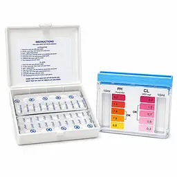 Тестер для бассейна AquaDoctor Box таблеточный Cl/pH, 20 тестов 88569
