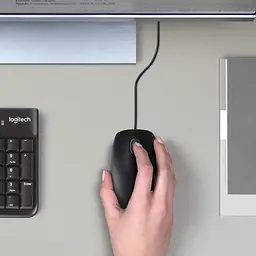 Мишка Logitech B100 HC дротова юсб - мініатюра 2