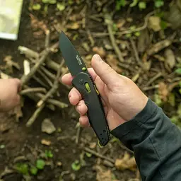 Складаний ніж SOG Aegis AT, Tanto Чорний - мініатюра 7