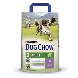 Сухий корм для дорослих собак усіх порід Dog Chow Adult Lamb 2,5 кг (ягня)