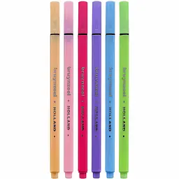 Набір лінерів FINELINER Pastel 6 кольорів Bruynzeel - мініатюра 2