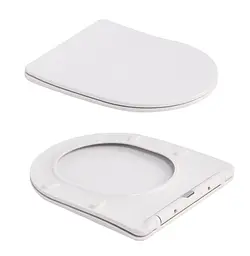 Унітаз підвісний Qtap Robin Ultra Quiet, Marble, з сидінням Slim Duroplast / Soft-close / Quick Release QTROB26MR48998 - мініатюра 7