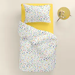 Дитяча постільна білизна в ліжечко DOTS CS7, зелений (ColorBlotsV6-6662_Summer99_140) - мініатюра 2