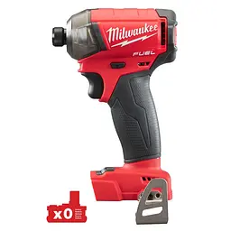 Шуруповерт ударний гідравлічний акумуляторний безщітковий MILWAUKEE, M18 FQID-0X, 50Нм (HDкейс) - мініатюра 3
