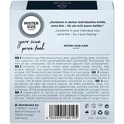 Презервативи Mister Size - Pure feel - 69 (3 condoms) - мініатюра 3