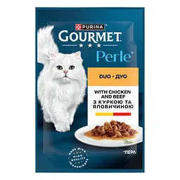 Набір вологого корму для котів Gourmet Perle Duo Мікс 8 шт. + Gourmet Perle Duo Мікс 4 шт. 1.02 кг (12 шт. х 85 г) - мініатюра 6