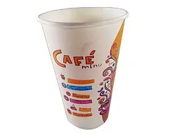 Стакан паперовий одноразовий об'єм 500 мл (16 oz) "Cafe Menu" Маестро 35 шт/уп.