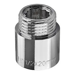Подовжувач Europroduct Ep.E020.Chr - 1/2"MF-20мм хром EP6123 - мініатюра 2