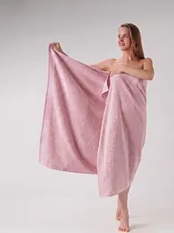 Набір рушників махрових GM Textile Milado 70x140 см 100% бавовна. Щільність 550 г/м2 2 шт. рожевий - мініатюра 3