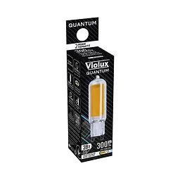 Лампа світлодіодна QUANTUM Capsule COB скло G9 3W 4500K Violux ( 816510 ) - мініатюра 2