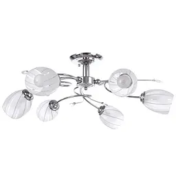 Люстра стельова Brille класична E14 40W CH (LK-219C/6)
