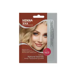 Хна Fito Barva Henna Natural Tinted Відтінкова Природний русявий 25 г (8908011049778)