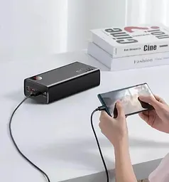 АКБ зовнішній - Умб Baseus Adaman Digital Display 400000 mAh 22.5 W Black (PPAD020001) - мініатюра 4