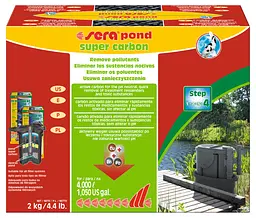Наповнювач для фільтра для ставків Sera Pond Super Carbon 2 кг ЦІНА ЗА 1 КГ 08402