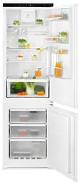 Холодильник Electrolux вбудований 177x54х55 холодильне відділення 192 л морозильне відділення 61 л 2 двері А++ Combi білий (RNG7TE18S)