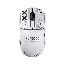 Ігрова мишка ATTACK SHARK X3 / Три режими підключення / Сенсор PAW3395 / 49 г / White