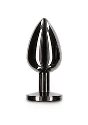 Анальна пробка Taboom Butt Plug With Diamond Jewel L, 9.5 см (чорний)