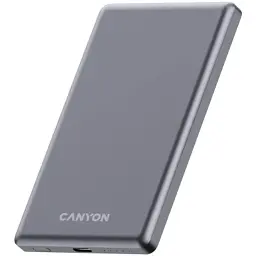 Батарея універсальна Canyon 5000mAh OnPower 505 slim Magsafe PD/20W Dark Grey (CNS-CPB505DG) - мініатюра 2