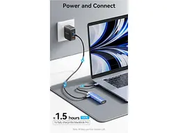 Мультипортовий адаптер Vention 5-in-1 USB-C to HDMI/USB3.0x3/PD (TGESB) - мініатюра 5