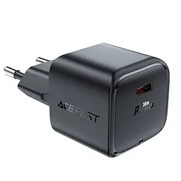 Зарядний пристрій Acefast A77 mini Type-C PD30W GaN чорний - мініатюра 5