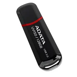 USB флеш накопичувач ADATA 128GB UV150 Black USB 3.0 (AUV150-128G-RBK) - мініатюра 4