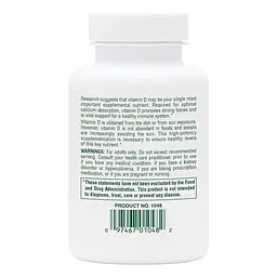 Вітаміни та мінерали NaturesPlus Vitamin D3 10000 IU 60 капсул - мініатюра 3