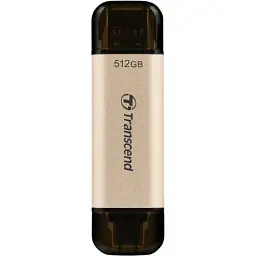 USB флеш накопичувач Transcend 512GB JetFlash 930C Gold-Black USB 3.2/Type-C (TS512GJF930C) - мініатюра 2