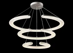 Люстра світлодіодна Splendid Ray L110/800+600+400/3 LED, 100W, білий, метал, сучасний стиль - мініатюра 4
