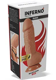 Фалоімітатор Hidden Desire Inferno 20 см (тілесний) - мініатюра 8