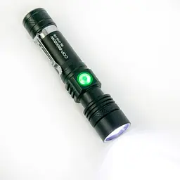 Світлодіодний ліхтар ручний X-Balog BL-518-T6 потужний ліхтарик на батарейках та акумуляторі чорний